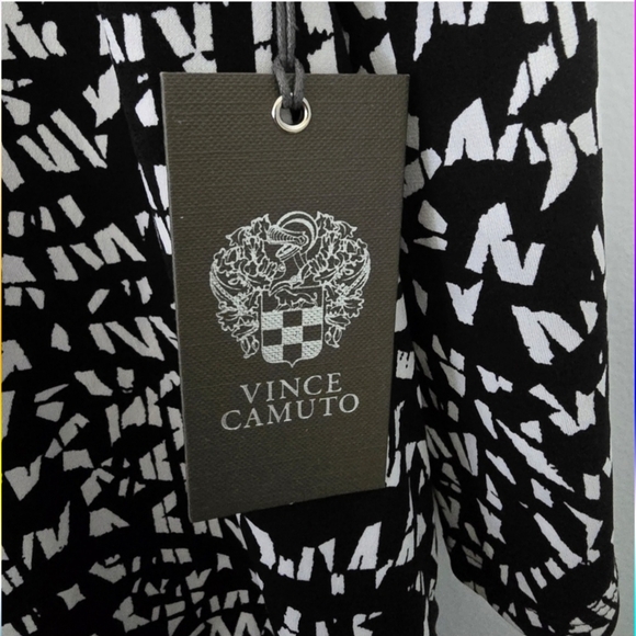 Vince Camuto Black & White Print sz M NWT - Picture 3 of 4